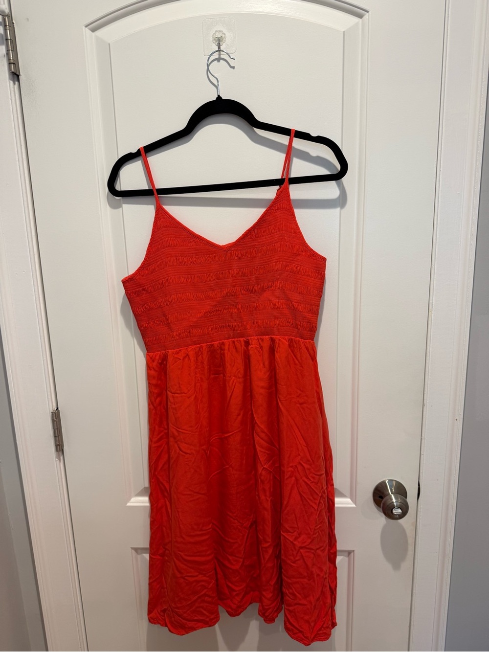 Coral Colored Spaghetti Strap Sundress
